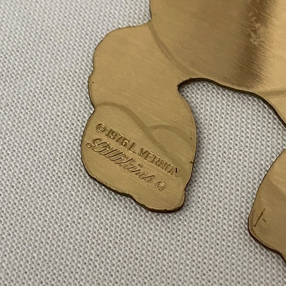 Lillian Vernon Lillikins Metal Ornament Baby Unused Vintage 1976 Engraveable - Picture 3 of 7